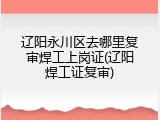 辽阳永川区去哪里复审焊工上岗证(辽阳焊工证复审)