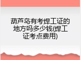 葫芦岛有考焊工证的地方吗多少钱(焊工证考点费用)