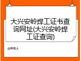 大兴安岭焊工证书查询网址(大兴安岭焊工证查询)
