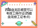 西藏盘龙区哪里可以考焊工操作证(西藏盘龙焊工证考点)